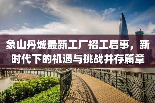 象山丹城最新工廠招工啟事，新時代下的機遇與挑戰(zhàn)并存篇章