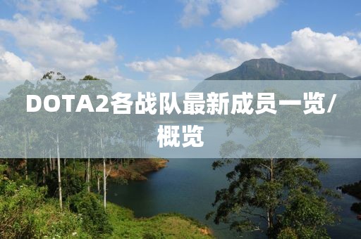 DOTA2各戰(zhàn)隊(duì)最新成員一覽/概覽