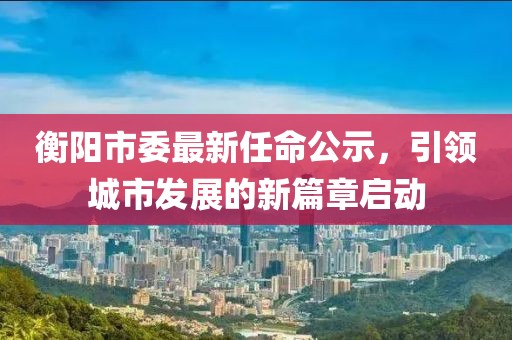 衡陽市委最新任命公示，引領(lǐng)城市發(fā)展的新篇章啟動