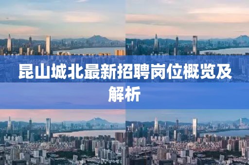 昆山城北最新招聘崗位概覽及解析