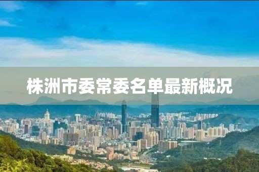 株洲市委常委名單最新概況