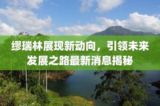 繆瑞林展現(xiàn)新動向，引領(lǐng)未來發(fā)展之路最新消息揭秘