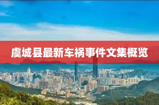 虞城縣最新車禍?zhǔn)录募庞[