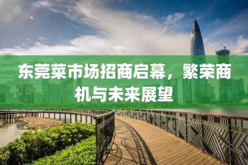 東莞菜市場(chǎng)招商啟幕，繁榮商機(jī)與未來(lái)展望