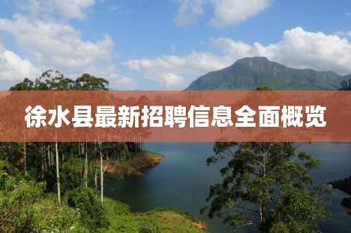 徐水縣最新招聘信息全面概覽