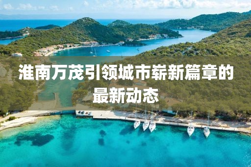 淮南萬茂引領(lǐng)城市嶄新篇章的最新動態(tài)