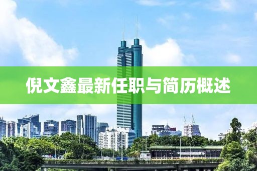 倪文鑫最新任職與簡歷概述