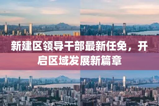 新建區(qū)領(lǐng)導(dǎo)干部最新任免，開啟區(qū)域發(fā)展新篇章