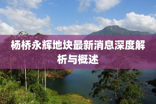 楊橋永輝地塊最新消息深度解析與概述